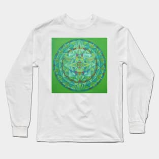 Angel of New Beginnings free-hand mandala Long Sleeve T-Shirt